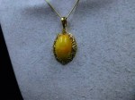 italy gold stone necklace b